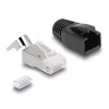 DeLOCK 66903 złącze przewodów RJ-45 Czarny Metaliczny Męski 25 szt.