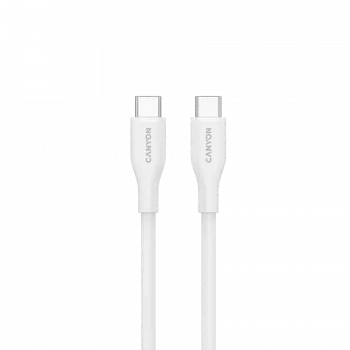 Kabel CANYON CC60SC10 C-C 60W 1m Silikon Biały