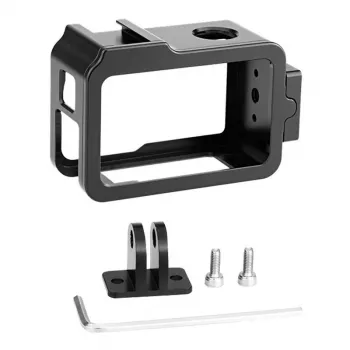 Metalowa klatka PULUZ do DJI Osmo Action 4/3 z mocowaniem na zimną stopkę, model PU928B