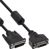 Kabel InLine DVI-D 24+1 M/F, Dual Link, 2 rdzenie ferrytowe, 3m