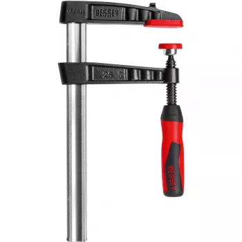 Bessey Original Temperguss-Schraubzwinge TG mit 2-Komponenten-Kunststoffgriff - Schraubzwinge - Eisen - Kunststoff - 25 cm