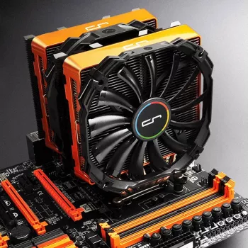 Akcesorium do układu chłodzenia komputera Cryorig CR-CCO — ABS pomarańczowy, kompatybilny z R1 Universal/R1 Ultimate, 140×23×131 mm