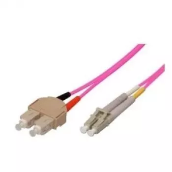 Tecline exertis Connect - Kabel krosowy - SC wielomodowy (M) na LC wielomodowy (M) - 1 m - światłowód - 50/125 mikrometra - OM4 - akwamaryna (39885601)