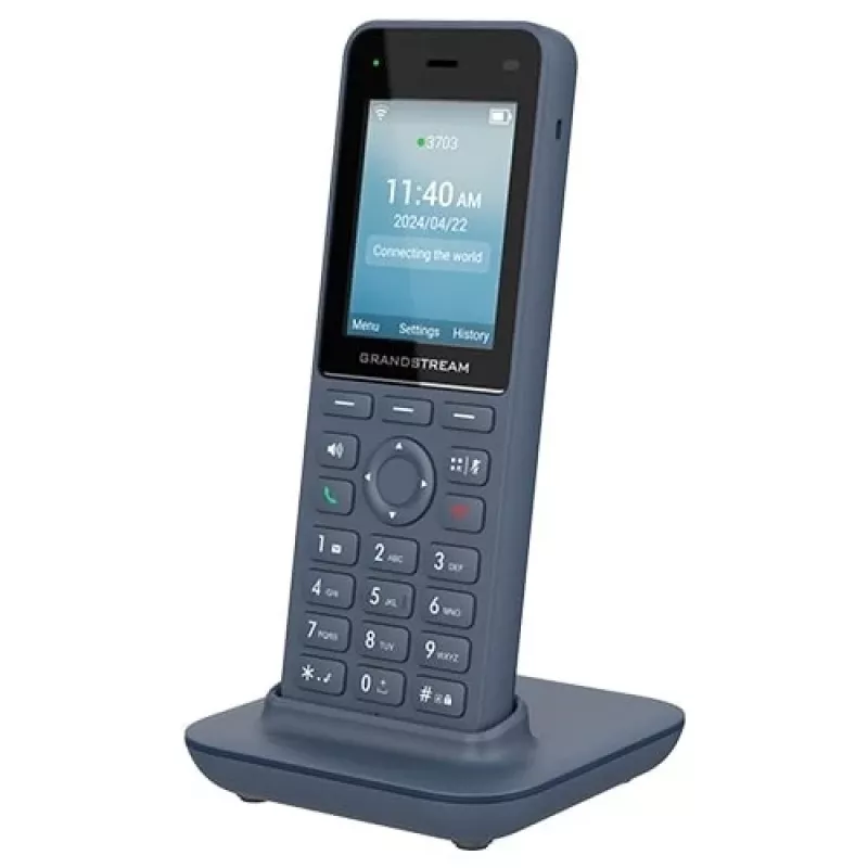 Grandstream Networks WP8256 telefon IP antracytowy 3 linie LCD Wi-Fi