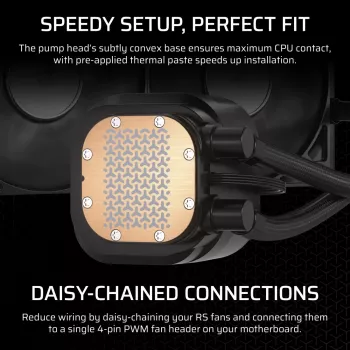 Corsair NAUTILUS 240 RS Motherboard All-in-one chłodzenie cieczą Czarny