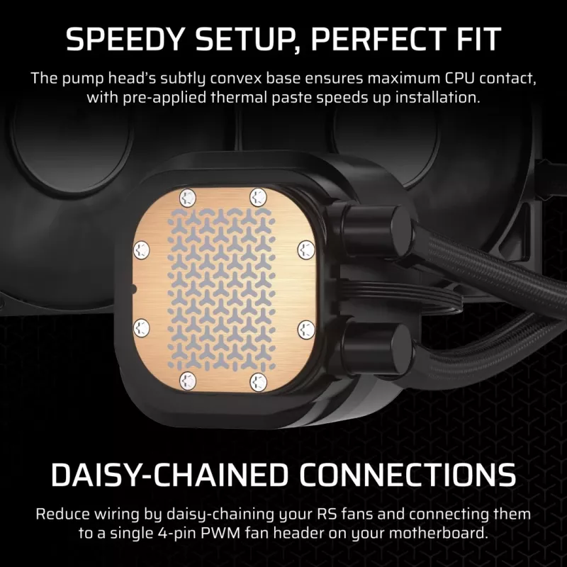 Corsair NAUTILUS 240 RS Motherboard All-in-one chłodzenie cieczą Czarny
