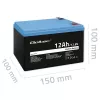 Qoltec LiFePO4 akumulator litowo-żelazowo-fosforanowy 12,8 V 12 Ah 153,6 Wh z BMS