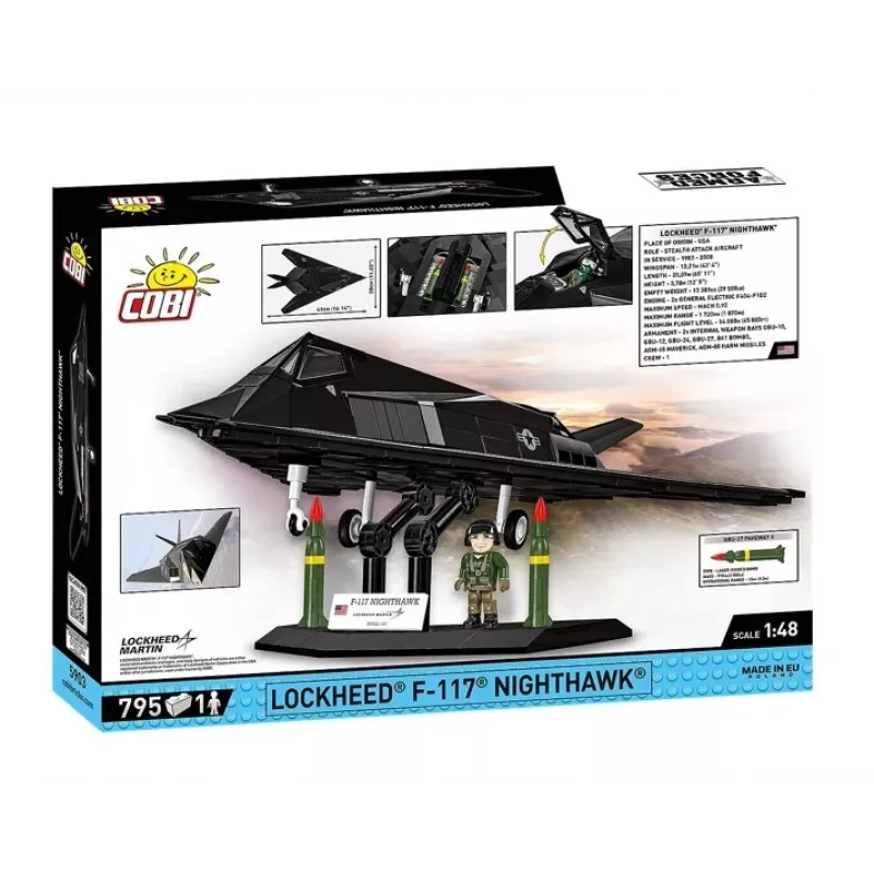 Zestaw modelarski Lockheed F-117 Nighthawk (skala 1:48)