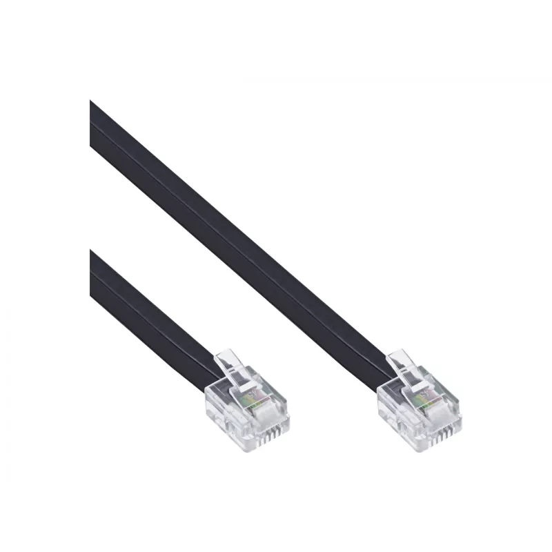 Modularny kabel InLine RJ12 męski / męski 6P6C 20m