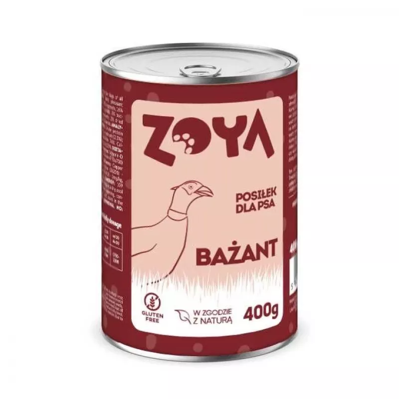 ZOYA Pheasant – mokra karma dla psa 400g