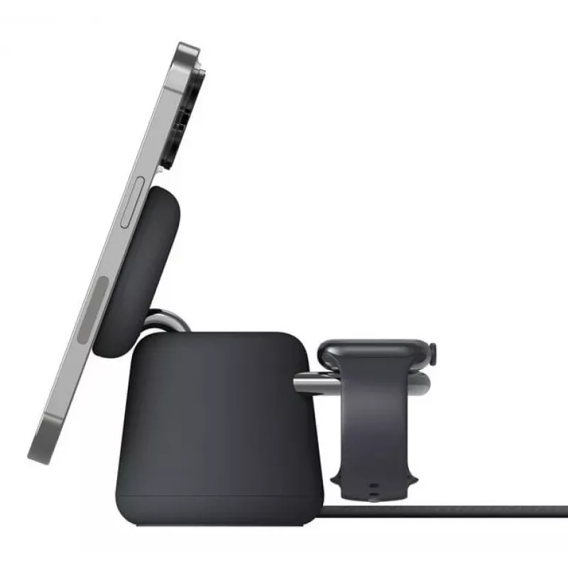 Ładowarka bezprzewodowa Belkin WIZ027VFH36 2‑w‑1 magnetyczna Qi2 15W do iPhone i Apple Watch