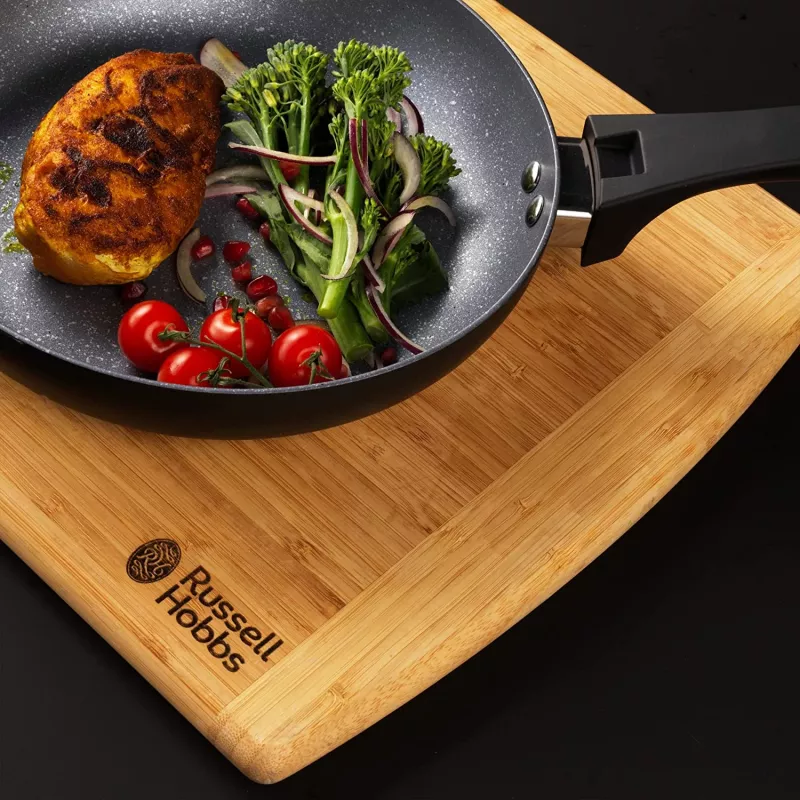Zestaw naczyń kuchennych Russell Hobbs RH01840EU7 — 4-częściowy, kompaktowy, metaliczny marmur