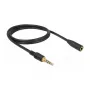Kabel audio DeLOCK 85629 1m 3.5mm Czarny