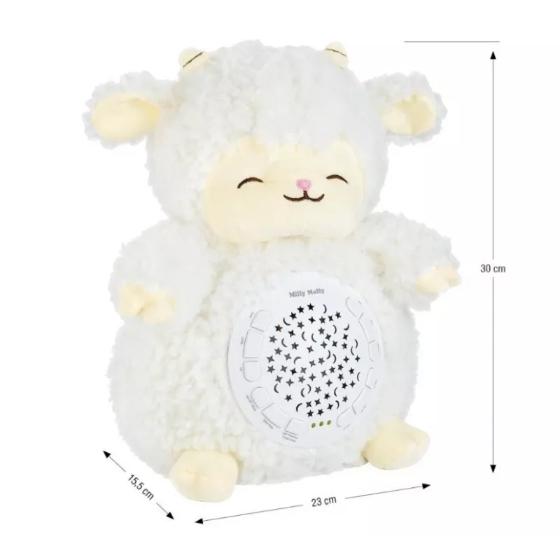 Plush projector toy milly mally Sheep Projector Plush Toy model 5664 dla niemowląt — miękka lampka nocna