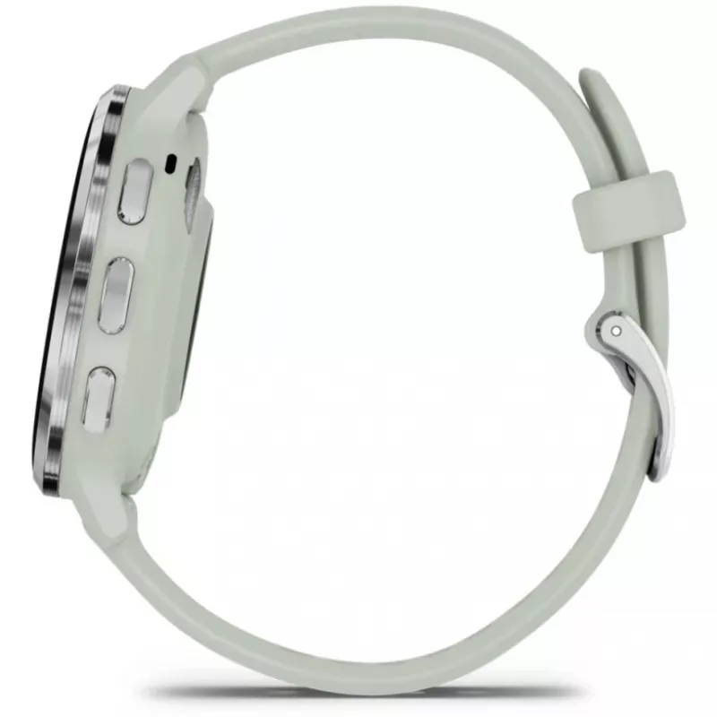 Garmin Venu 3S 3.05 cm (1.2) AMOLED 41 mm Cyfrowy 390 x 390 pikseli Ekran dotykowy Szary, Srebrny Wi-Fi GPS (satelitarny)