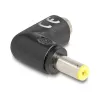 Łącznik przewodowy DeLOCK 80795 DC 5.5 x 2.1 Czarny Męski/Żeński