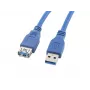 Przedłużacz USB 3.0 AM-AF niebieski 3M