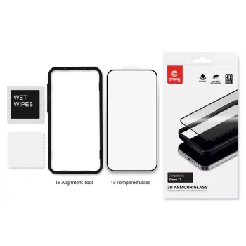 Ramka instalacyjna do szkła hartowanego Crong do iPhone 17 (model CRG3DAGIP1763)