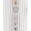 Toster Alessi MDL08B Czarny — Design Plissé, 6 stopni przyrumieniania, tryb bajgiel/rozmrażanie/podgrzewanie, 340×185×250 mm