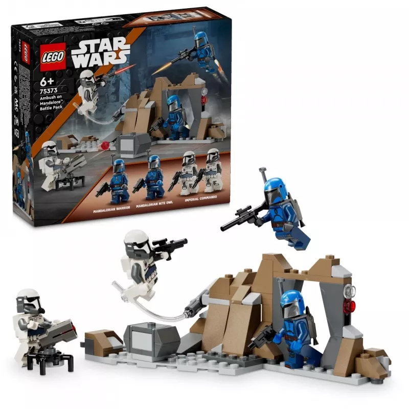 Zabawka konstrukcyjna LEGO Star Wars Ambush on Mandalore Battle Pack 75373 — 4 minifigurki, 109 elementów, wiek 6+