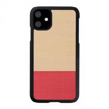Etui na smartfona man and wood do iPhone 11 — czarne, asymetryczny design