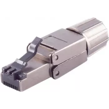 Złącze przewodowe RJ-45 czarne ShiverPeaks BS08-45006 męskie