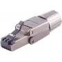 Złącze przewodowe RJ-45 czarne ShiverPeaks BS08-45006 męskie