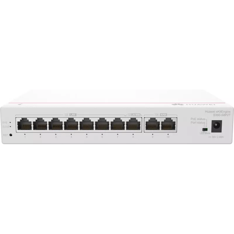 Przełącznik zarządzalny HUAWEI eKit S380-S8P2T Gigabit Ethernet 10/100/1000