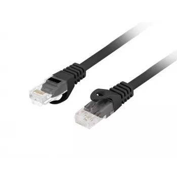 Kabel sieciowy LANBERG PCU6-10CU-0050-BK Cat6 U/UTP RJ-45 0,5 m czarny
