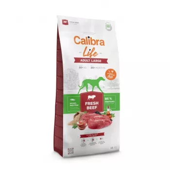 Sucha karma dla psa Calibra Life Adult Large Fresh Beef 12 kg — rasy duże dorosłe, 25–45 kg, 25% białka, 14% tłuszczu