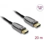 DELOCK Active Optical kabel DisplayPort 2.1 8K 60 Hz 40 Gb/s, 20 m