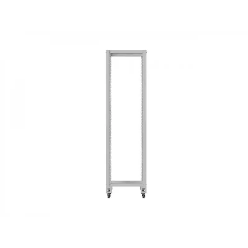 Otwarta szafa rack 19 cali LANBERG 42U, głębokość 800 mm, szerokość 600 mm, szary