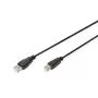 Kabel połączeniowy USB Assmann, typ A - B M/M, 1,8 m, USB 2.0, UL, czarny (AK-300102-018-S)