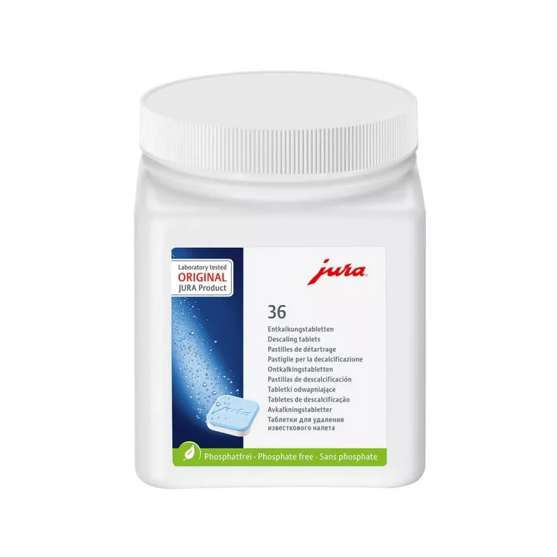 Tabletki czyszczące Jura Descaler 70751 do ekspresów do kawy, 36 tabletek w plastikowym słoiku