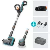 akumulatorowy wielofunkcyjny środek czyszczący AquaBrush Universal 18V P4A, czyścik do twardych podłóg Szary/turkusowy, akumulator Li-Ion 2,5Ah P4A, POWER FOR ALL ALLIANCE