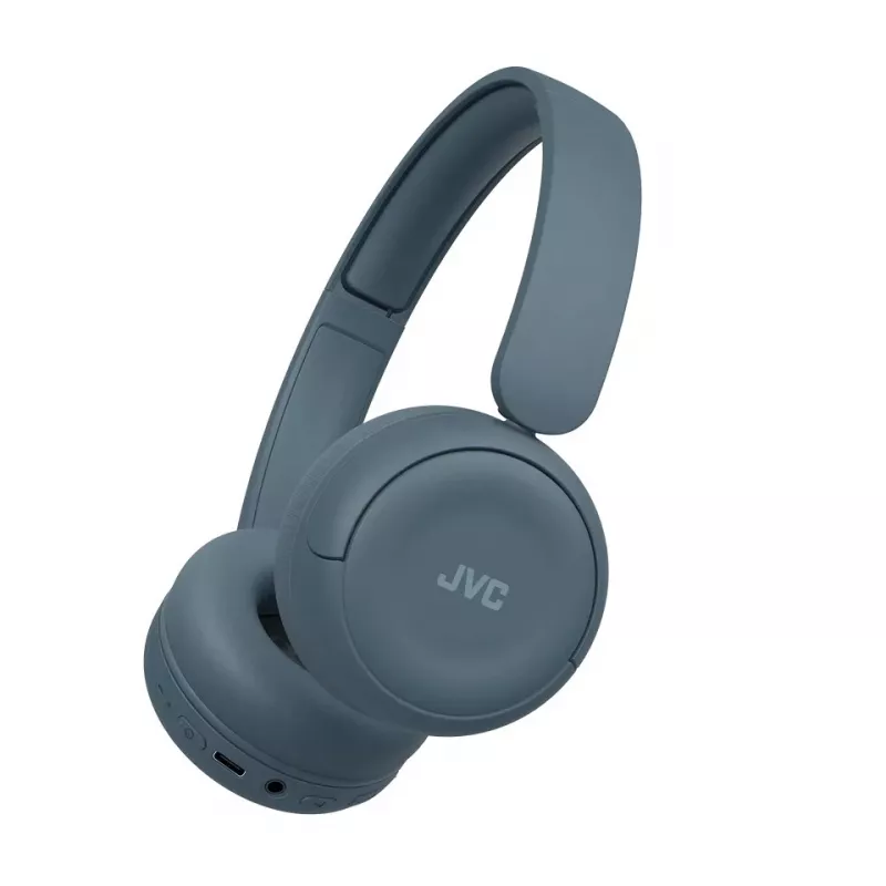 Zestaw słuchawkowy JVC HA-S59W — Przewodowy i bezprzewodowy Bluetooth, nauszny, pałąk na głowę, 20–20000 Hz, kabel 1,2 m, niebieski
