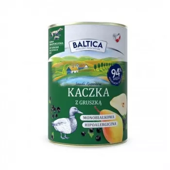 BALTICA regionalne smaki Kaczka z gruszką - karma mokra dla psa - 400g