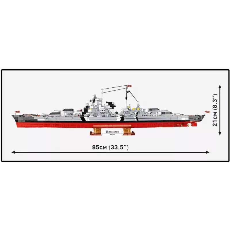 Zestaw konstrukcyjny Cobi Pancernik Bismarck model z 3204 elementami - Cobi CO BI-4860