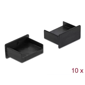 Osłona przeciwkurzowa na złącze USB Type-A żeńskie DeLOCK 64102 czarna 10 szt.