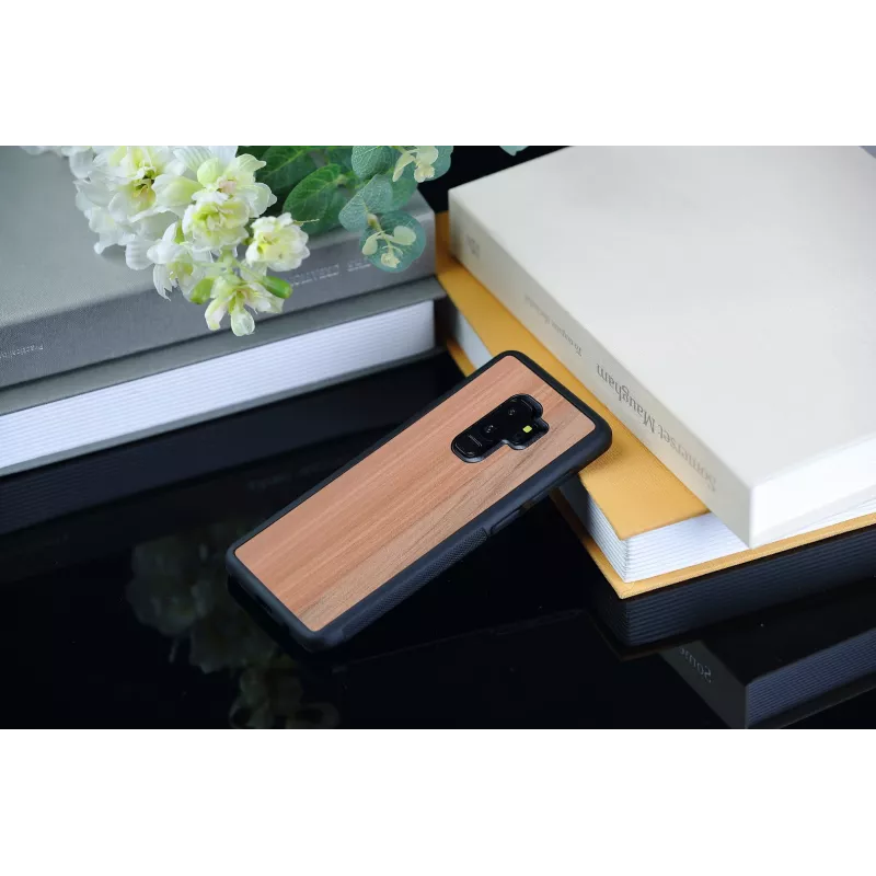 Etui na telefon man and wood do Samsung Galaxy S9 Plus — cappuccino Czarny
