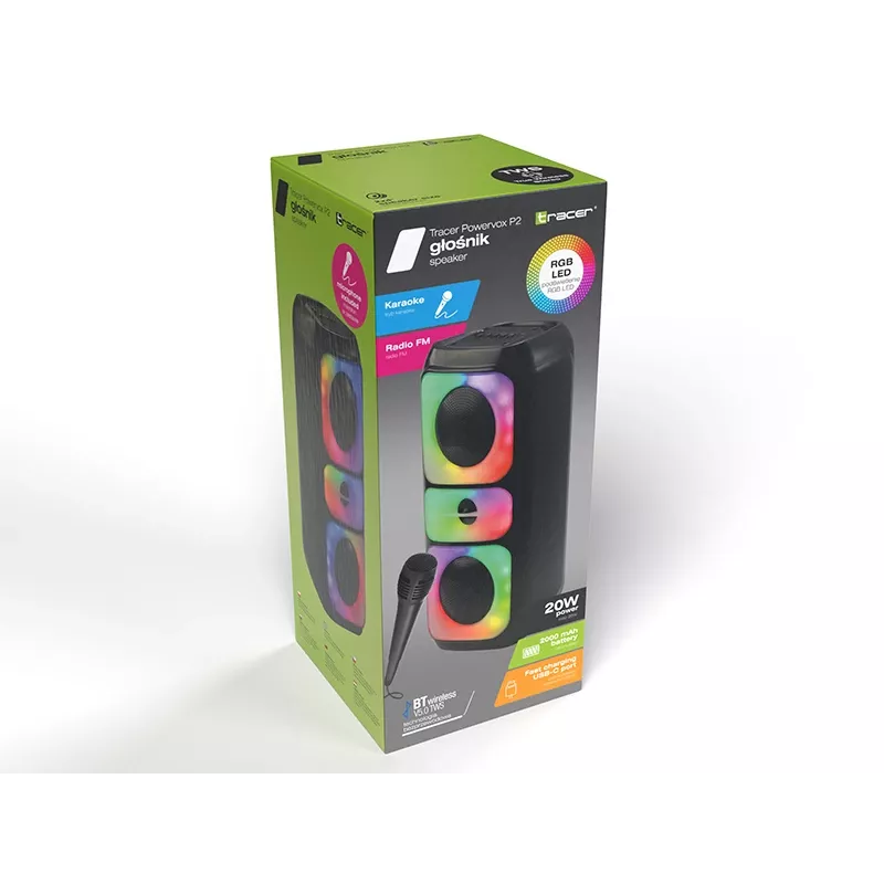 TRACER Tracer Powervox P2 TWS Bluetooth słuchawki douszne, True Wireless Stereo, model TRAGLO47688