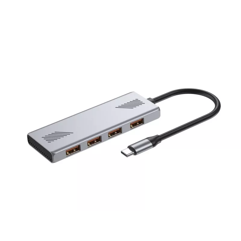 Koncentrator USB GEMBIRD UHB-CM-U310-A4-01 — koncentrator 4-portowy: 1×USB 3.1 + 3×USB 2.0, czarny