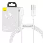 Kabel do telefonu komórkowego Baseus CALYS-A02 biały 1 m USB A Lightning