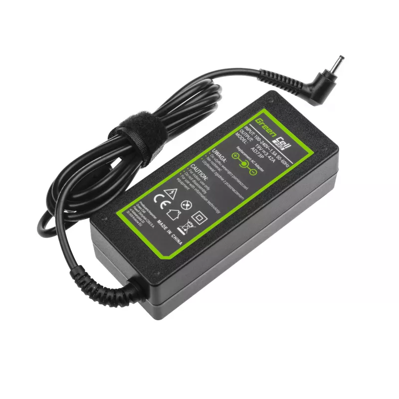 Zasilacz / falownik Green Cell AD73P do użytku wewnętrznego 65 W Czarny