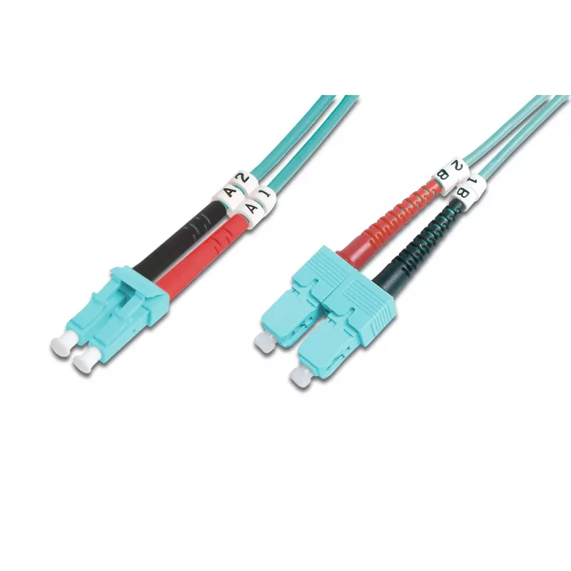 Kabel światłowodowy krosowy Digitus OM3 LC/SC 1m
