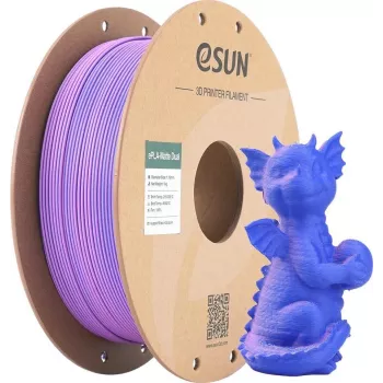 PLA MATTE DUAL 1,75mm FIOLETOWO-NIEBIESKI 1kg FILAMENT ESUN DO DRUKAREK 3D (PLA-MTD175B-UZ1P1)
