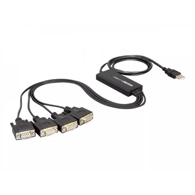 DeLock USB2.0 > 4 x Serial Adapter - Adapter szeregowy - USB - RS-232 x 4 (61887)
