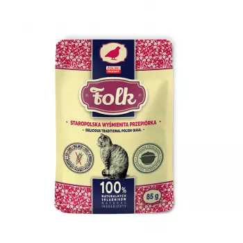FOLK Pyszna tradycyjna polska przepiórka - mokra karma dla kota - 85g