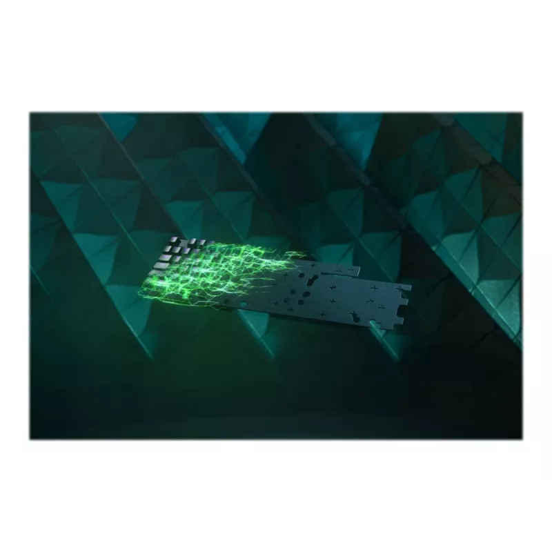 Przewodowa klawiatura gamingowa Razer Huntsman V2 — klikające przełączniki optyczne fioletowy, podświetlenie RGB LED
