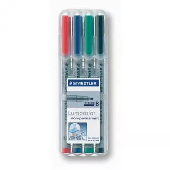 Marker Staedtler 312 WP4 Czarny Niebieski Brązowy Zielony Pomarańczowy Czerwony Fioletowy Żółty